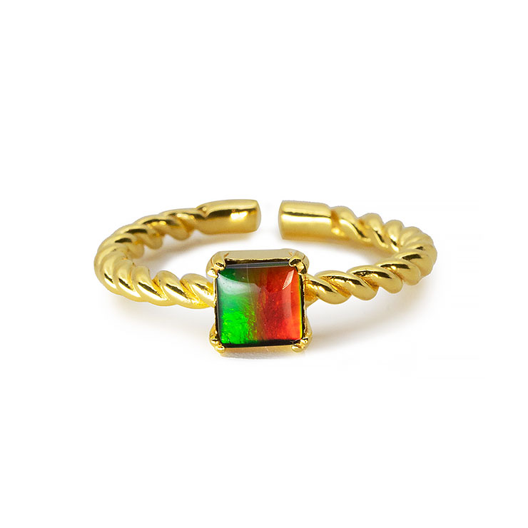 【一点もの】アンモライト リング