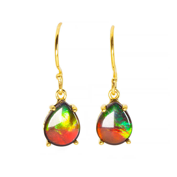 【一点もの】アンモライト ピアス